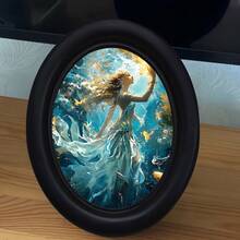 1 pieza Marco de fotos decorativo negro, diseño de patrón de múltiples elementos, obra de arte creativa hecha a mano, adecuado para decoración del hogar y la oficina, regalo e colección ideal, estilos diversos - 1 - Ver 7