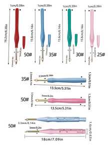 Morandi Multi-Color Punch Needle Set, Compatible With Safety Protective Cap, Adjustable And Fixed Dual Specifications Available, Suitable For Beginners And Professional Crafters, Dedicated For DIY Handmade Carpets, Wall Hangings, Pillows, Coasters - Puncture Needle - View 2