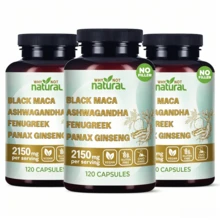 Organic 4-Herb Blend Supplement – Black Maca Root, Ashwagandha, Fenugreek, Panax Ginseng For Adults - 1 - 查看 6