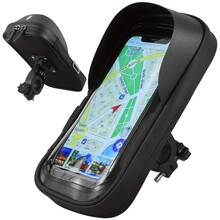 360° Rotating Motorcycle Phone Holder - Waterproof ABS Handlebar Mount, Detachable Strap, Touchscreen Compatible, Dedicated For Bicycle And Motorcycle, Suitable For Cycling Accessories, Cycling Navigation, Delivery Accessories, Outdoor Sports - One Size Fits All - View 11