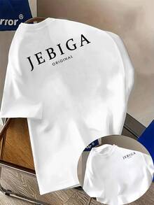 T-Shirt Herren 180g 100% Baumwolle mit Heißprägung, klassischer bequemer und atmungsaktiver Rundhalsausschnitt, einfarbiges Streetwear-Design für den Sommer, strapazierfähig und leicht zu waschen, vielseitig einsetzbar für Zuhause, Outdoor und den Alltag, unverzichtbares Urban-Piece - Weiss - Übersicht 8