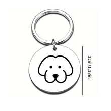 Stainless Steel Pet ID Tag, Durable Anti-Lost Dog Tag, Versatile Pendant Accessory For Collar, Suitable For Cats & Dogs - Multicolor - View 10