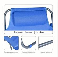 Sillas de playa - Azul - Ver 4