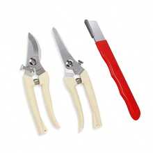 2pcs 2 Styles Of Gardening Pruning Shears: Branch Trimmer, Pruning Shears, Manual Pruning Shears, Gardening Scissors, Garden Shears, Bonsai Shears, Pruning Shears. Multifunctional Gardening Tools With Strong Shock-Absorbing Spring, Non-Slip Handle, Sharp Cutting Blade, Locking Switch, Reinforced Rivets And Stainless Steel Scissors. - Multicolor - View 5