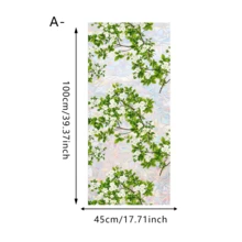 1-Piece Forest Style Static Cling Window Film. Floral Leaf Pattern Stained Glass Sticker. Waterproof Removable Privacy Film, UV Protection Glass Sticker With Rainbow Effect For Bathroom, Kitchen, Living Room, And Bedroom Home Decor. - Multicolor - View 12