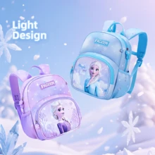 Disney Backpack For Girls Aged 2-7, Princess Waterproof Breathable Lightweight Schoolbag, Frozen Theme, Back To School Season - Single Piece - View 4