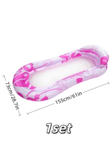 1pc Adult Inflatable Swimming Recliner, Large Thick Inflatable Floating Bed With Soft Mesh Center, Durable PVC Quick Fold Design, Suitable For Swimming Pool, Outdoor Beach, Pool Party, Sunbathing, Adult Swimming Float, Water Hammock - A - View 13