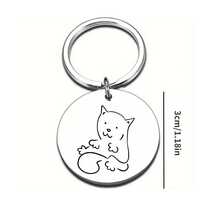 Stainless Steel Pet Accessories Pendant, Dog Tag Identity Plate, Durable Anti-Rust, Versatile Pet Collar Accessory, Minimalist Design, Suitable For Cats And Dogs Of All Sizes - Multicolor - View 8