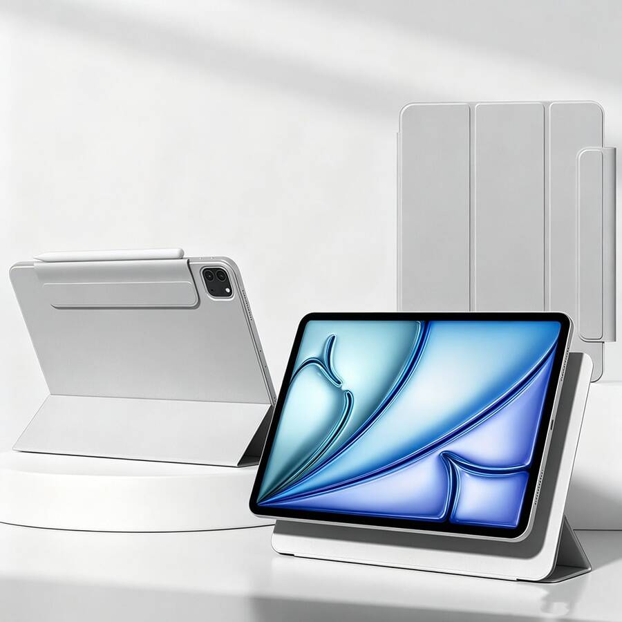 2026 Air 11/ Air 13 保護殼，磁吸三折式附筆電筒，相容於 Ipad Pro 11