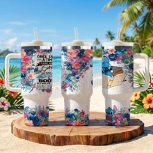 Disney Stitch And Angel 40 Oz Tumbler With Handle And Straw, Lilo & Stitch Stainless Steel Insulated Travel Mug, Cute Reusable Iced Coffee Cup, Romantic Valentines Day Gift For Her - Mũi khâu - Xem 17