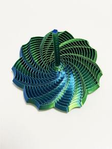 1pc/4pcs 3D Polygon Printed - 3D Foldable Structure, Dual Sensory Soothing And Stress Relief, Desktop Decor, Perfect Gift For Birthday Party And Holidays. Expandable Sensory Relaxation 3D Spinner - Multicolor - View 14