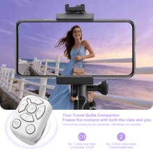 Multifunctional Wireless Remote Control, Compatible With Smartphone, Tablet, Camera Shutter, 30mAh Rechargeable - Multicolor J6 - View 7