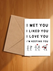 1/2pcs "I Love You, Love You, Cherish You" Anniversary And Love Celebration Greeting Cards - A - View 13