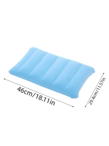 1pc Portable Lightweight Inflatable Air Pillow, Foldable Square Travel Sleeping Pillow Suitable For Outdoor Camping, Airplane, Car, Office - Multicolor - View 3