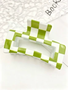 3pcs/Set Cute Plaid Hair Clips, Made Of Acetate Material, Suitable For Daily Commute Hair Fixing, Classic Design, Medium Grip Strength, Valentine's Day Couple Gift, Hair Accessories, Hair Clips, Hair Pins, Autumn/Winter Hair Clips, Bow Hair Clips, Suitable For Holiday Outfits - Multicolor - View 8