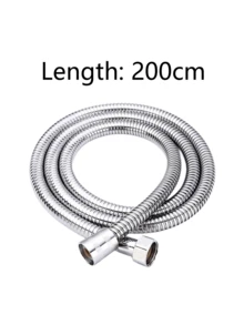 59 Inch/150 Cm/200 Cm Stainless Steel Handheld Shower Hose, Flexible And Durable Replacement Hose With Brass Fittings And Nut - Multicolor - View 12