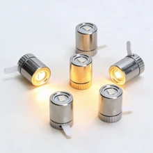 12pcs Compact Durable LED Spotlights Innovative Battery Powered Base Warm White Mini Lights Suitable For Dollhouse Lighting, Jewelry Display Case, Balloon Lighting, Party Decoration, Holiday Decoration, Birthday Decoration - Multi-color light - View 11
