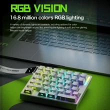 ATTACK SHARK M36HE Wired Gaming Keyboard: Single-Handed Keyboard, 8K Polling Rate, 128-Zone Scanning, 0.01ms RT Precision, 0.1ms Response Time, Custom Magnetic Fully Fluorinated Switches, Hot-Swappable Keycaps, Fashionable Compact Design - View 7