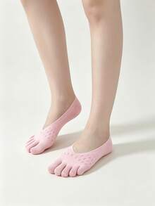 1/5 Pairs Summer Thin Starry Sky Invisible Five-Finger Boat Socks (Socks Not Included) - Multicolor - View 6