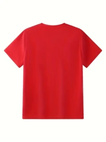 Printed T-Shirt: Vibrant Colors On The Chest, Instantly Light Up Your Vacation Mobile, Whether It's A Beach Party Or A Stroll Through The City, This Short Sleeve T-Shirt With - 黑色 - 查看 2