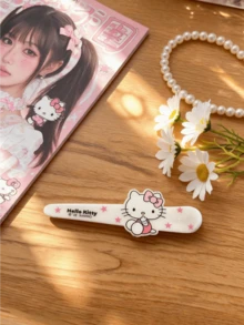 Miniso 1个树脂发夹 - 光滑、轻巧、耐用且结实，方便日常佩戴、参加派对和送礼。多功能，可用作发夹、发卡、刘海夹和侧夹，适合女性和成人使用。 - 樣式3 - 查看 2