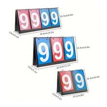 1pc Multi-Digit Multi-Function Scoreboard, Table Tennis Scoreboard, Basketball Scoreboard, Portable Durable And Referee Scoreboard, Suitable For Referees, Coaches, Games, Sports, Basketball Accessories, Soccer Accessories - Multicolor - View 2