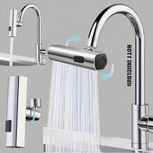 Adjustable Kitchen Faucet Advanced Technology Rotatable Splash-Proof Device, Waterfall 3-Gear Household Sink Faucet Universal - Multicolor - View 4