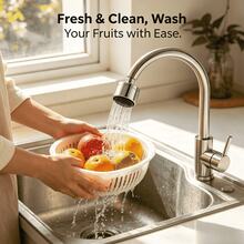 360 Degree Swivel Faucet Aerator, Kitchen Sink Filter Nozzle, Water Saving Splash Proof Faucet Accessory - Multicolor - View 4