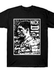 Men's Eye-Catching Pattern Print T Shirt - Black And White Round Neck T Shirt,Utilizes Thermal Transfer Technology,Casual Sports Style,Machine Washable,It's The Perfect Valentine's Day Gift For Him. - Black - View 2