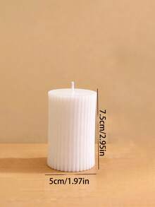 Roman Column Striped Candle, Creative Candle, Modern Home Decor For Bathroom, Living Room, Ideal For Wedding, Party, Spa, Dinner, Home Decoration, Church, Birthday, Date - Striped Wax - View 11