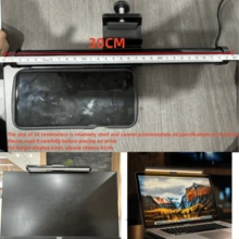 1pc Computer USB Screen Hanging Light, USB Dimming Reading LED Desk Lamp, Three Color Infinite Dimming, 45 ° Adjustment Angle, Clip On Installation, Soft Light Does Not Harm The Eyes, Computer Screen Light, Night Light, Reading Light, Suitable For Gaming Rooms, Study Rooms, Offices, Bedrooms - USB - View 12