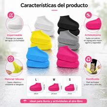 Silicone Shoe Protector Size L, Waterproof, Elastic And Portable - Rose Red - View 5