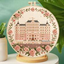 European Architecture/City Landmark Embroidery DIY Kit, Beginner Friendly With Embroidery Frame, Home Decor Handmade Ornament Gift - Multicolor - View 6