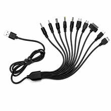 10-In-1 Universal Multi USB Charging Cable, Multiple Plug Connector Adapter With Type C, Micro USB, Mini USB, And DC Ports (5.5/4.0/3.5/2.5/2.0) For Cell Phones, Tablets, And Home Electronics - Multicolor - View 3