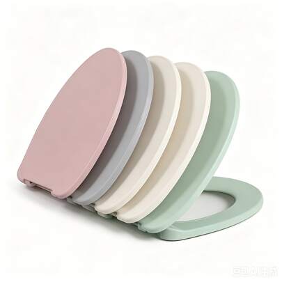 Sedile per WC con chiusura morbida e silenziosa, sedile per WC universale ispessito, coperchio per sedile per WC domestico, sedile per WC con motivo a cartoni animati, sgancio rapido e facile da pulire, design a sgancio rapido, compatibile con la maggior parte dei WC, vari stili e colori