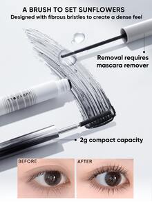 Maskara JUDYDOLL 3D CURLING IRON, Tahan Air, Mengeriting, Anti Luntur, Memberi Volume, Maskara Tahan Lama - 01 Hitam Desain Melengkung 6° - View 8