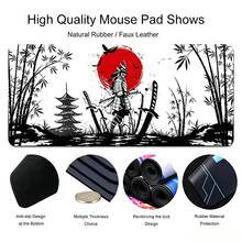 Mousepad Prajurit Samurai Aksesori Komputer Gamer Alas Meja Keyboard Hitam Mousepad Perusahaan Aksesori Meja Laptop Gaming Pengguna PC Esports - View 5