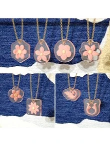 16pcs Assorted Geometric Pendant Silicone Molds With Hanging Holes, Jewelry UV Resin Molds, Epoxy Resin Necklace Keychain Molds, Versatile Pendant Molds For Girls, Creative Mother's Day Gift - A - View 5