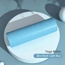 1pc High Density Foam Solid Roller Massager, Deep Tissue, Relax Back And Leg Muscles, Designed For Muscle Massage Release, Fascia Trigger Point Release, Sports, Yoga, Pilates And Stretching, Muscle Massage - Multicolor - View 14