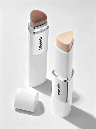2-i-1 foundationstift, långvarig & lätt, dubbelsidig med borste, döljer & balanserar hudton för en felfri basmakeup. Medium-hög täckning, lätt att applicera. Idealisk present för nybörjare och makeupentusiaster.