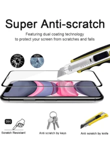CSDZ 螢幕保護貼 5 片裝，相容 iPhone 17/17 Pro/17 Pro Max/17e/16/16 Pro/16 Plus/16 Pro Max/16e，隱私防窺高清透明保護膜，相容 iPhone 17、 12，防刮防碎 [國際版，非本地版] - 彩色 - 查看 3