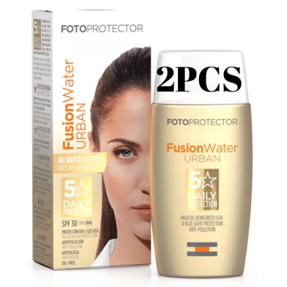 ISDIN ISDI Fotoprotector FusionWater Urban SPF30 50ml Lightweight Non-Greasy Moisturizing Facial Sunscreen For Daily Use Urban Life UVA UVB Sun Protection Anti-Pollution Fast Absorption All Skin Types