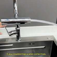 Adjustable Kitchen Faucet Advanced Technology Rotatable Splash-Proof Device, Waterfall 3-Gear Household Sink Faucet Universal - Multicolor - View 7