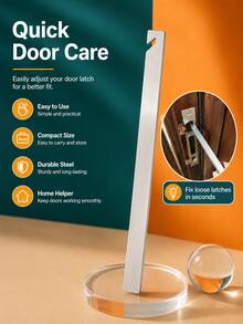 1PC Stainless Steel Door Lock Hook Wrench, Universal Latch Repair Tool For Sliding Doors - Wrench - View 8