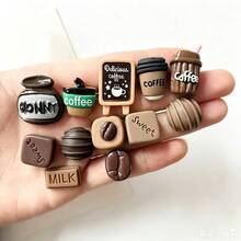 2/4/6/10/12pcs Mini Coffee Creative Fridge Magnets Message Board, Personalized Fridge Magnets, Suitable For Kitchen, Office Whiteboard, Storage Cabinet, Cupboard And Dishwasher, Home Decor, Mother's Day Gift - Multicolor - View 12