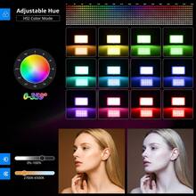 10-Inch Square LED Video Light/RGB Mode Flat Panel Fill Light, Comes With An Adjustable 43-Inch (110 Cm) Tripod And Phone Holder, 38 Colors, 10 Levels Of Adjustable Brightness, USB Powered, Suitable For Live Streaming And Photography; Portable Multi-Functional Fill Light, Professional Studio Lighting Kit, Supports Multi-Angle Shooting And Photography. The Stabilizer Supports DIY And Is Compatible With Various Mobile Phones, Cameras, Fill Lights And Other Devices. - Black - View 4