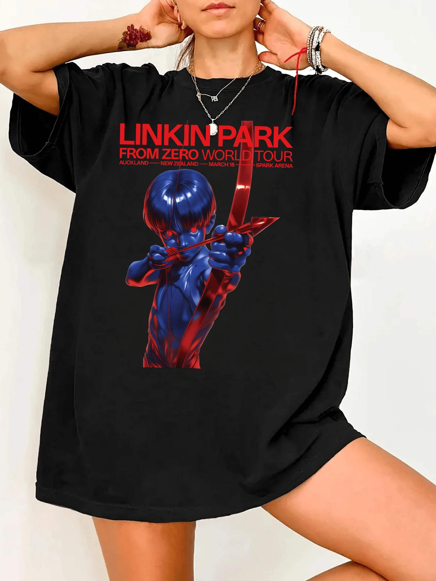 L-Linkin P-Park From Zero Band Classic T-Shirt - Hitam 6 - View 1