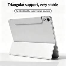 2026 Air 11/ Air 13 保護殼，磁吸三折式附筆電筒，相容於 Ipad Pro 11 - 灰色 - 查看 6