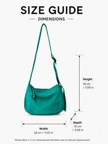 Women's Soft Crescent Shoulder Bag, Casual Nylon Underarm Bag/Crossbody Bag, Woven Zipper Pull, Adjustable Strap, Multi-Pocket Daily Commute Bag, Shoulder Bag, Water Bottle Bag, Sports Cycling Bag, Night Running Bag, Shopping Bag, Essential Cosmetic Bag, Phone Bag, Holiday Gift For Girlfriend, Fashionable Multi-Color Peach Tree Bag - Multicolor - View 2