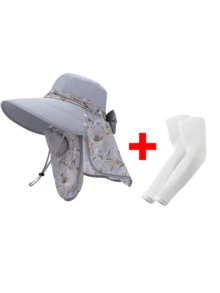 1 Set Women's Summer Full Face Sun Protection Hat With Mask, Breathable, Anti-Mosquito, Suitable For Outdoor Activities Like Picking, Traveling, Fishing, Planting, And More - H - View 37